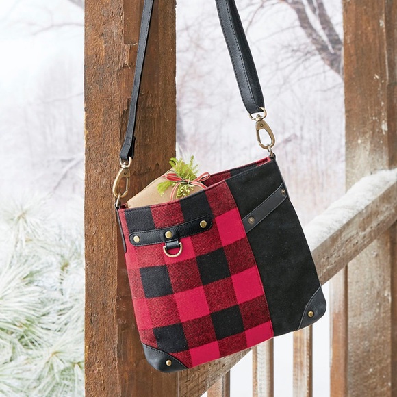 Coldwater Creek Buffalo Plaid Cross Body - Picture 1 of 2